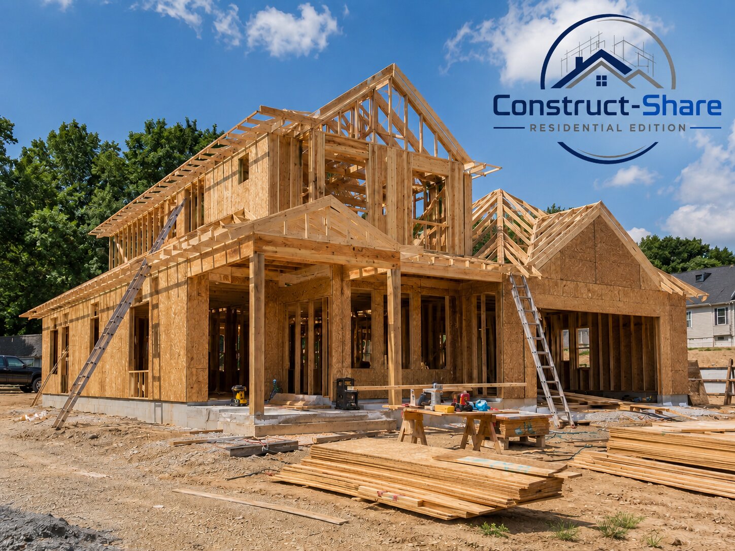 Residential construction jobsite
